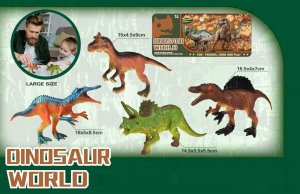 Figurka Maksik PROMO Dinozaury zestaw 4 sztuk HY637 1