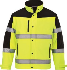 Kurtka męska Portwest S429 Ostrzegawczy Softshell (3L), kurtka wodoodporna M 1