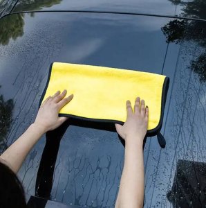 Aptel Szybkoschnący RĘCZNIK z Mikrofibry Szmatka 90x60cm żółto-szary BQ72 5