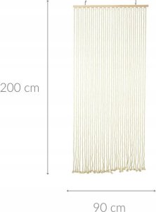 Ambiance Zasłona na drzwi, makrama, 90 x 200 cm 2