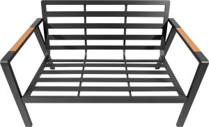 1DEA.me Meble Ogrodowe Aluminiowe Sofa + Dwa Fotele + Stolik 7