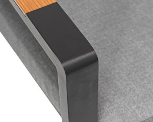 1DEA.me Meble Ogrodowe Aluminiowe Sofa + Dwa Fotele + Stolik 9