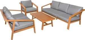 1DEA.me Meble Ogrodowe Aluminiowe Dwie Sofy + Fotel + Stolik 7