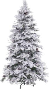 Bigbuy Christmas Choinka Biały Kolor Zielony PVC Metal Polietylen Śnieżny 240 cm 1