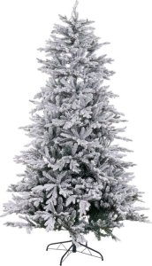 Bigbuy Christmas Choinka Biały Kolor Zielony PVC Metal Polietylen Śnieżny 180 cm 1