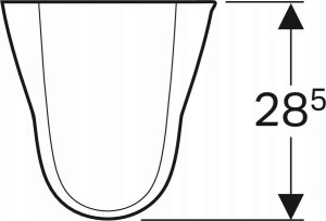 Geberit Geberit Selnova Półpostument, B27.5c, H32.5cm, T28.5cm [20] 4