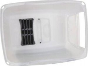 Pets Collection Kuweta dla kota zamykana, z łopatką, biało-antracytowa 4