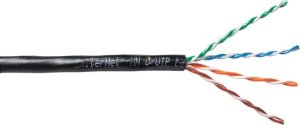 Kabel EmiterNet zewnętrzny żelowany UTP (U/UTP) kat.5e, drut 4x2x0,5, PE+GEL 1