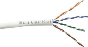 Kabel Emiter Net UTP (U/UTP) kat.5e 350MHz, drut 4x2x24AWG 1