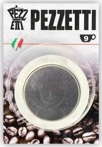 Pezzetti Uszczelki + sitko do kawiarek alu. Pezzetti pojemność 9 espresso 2