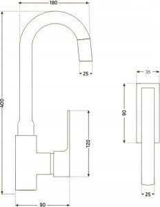 Bateria kuchenna ZOLTA Bateria kuchenna HC-3175 + zestaw montażowy Czarny 6