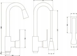 Bateria kuchenna ZOLTA Bateria kuchenna HC-3179 + zestaw montażowy Złoty 8