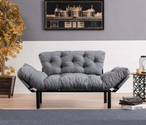 Asir Sofa dwuosobowa Nitta , 155 x 85 x 70 cm, szara 1