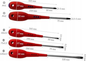 Satra ASTA WKRĘTAKI PROSTE/PHILLIPS-ZESTAW 8 SZT. 11