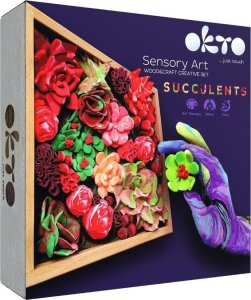 Maksik Zestaw kreatywny Wood&Craft DIY Sukulenty 21x21cm Pasja 10011 3