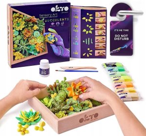 Maksik Zestaw kreatywny Wood&Craft DIY Sukulenty 21x21cm Energia 10009 2