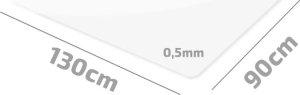 ZOLTA Mata ochronna 0,5mm 90x130cm Podkładka pod fotel biurowy 7