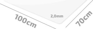 ZOLTA Mata ochronna 2mm 100x70cm Clear Podkładka pod fotel biurowy 7