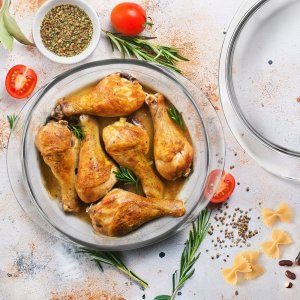 Orion Naczynie żaroodporne szklane z pokrywką 27x23x11,5 cm, 2,2 l 3