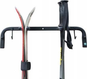 UCHWYT NA NARTY ŚCIENNY METALOWY NA 2 PARY NART 6