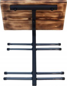 QLS UCHWYT ŚCIENNY WIESZAK N4 Z DESKĄ NA 4 PARY NART 2