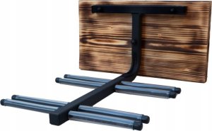 QLS UCHWYT ŚCIENNY WIESZAK N4 Z DESKĄ NA 4 PARY NART 3