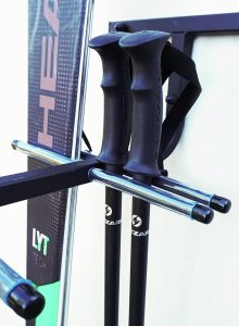 QLS WIESZAK NA NARTY N4 MONTAŻ ŚCIENNY UDŹWIG DO 40KG 13