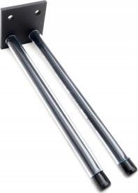 QLS WIESZAK NA NARTY METALOWY DO ŚCIANY 22CM DO 30KG N2 5