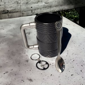 Gadget Master Zestaw Upominkowy dla Mężczyzny - Kubek + Łyżeczka + Brelok 4