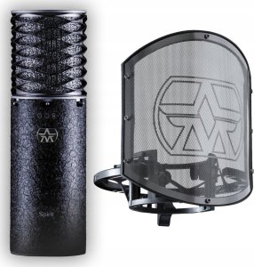 Aston Microphones Spirit Black Bundle Mikrofon pojemnościowy + pop filtr 4