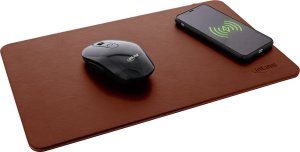 InLine InLine® Mouse pad, wireless charging, 370x225x7mm, brown 3