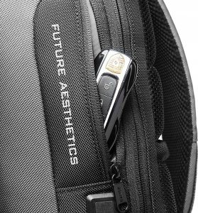 Antykradzieżowy PLECAK miejski BANGE na JEDNO ramię TSA USB 12