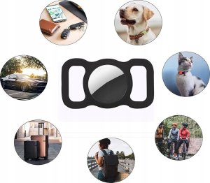 OEM AirTag Case na obrożę / pasek / szelki BLACK / CZARNY 6