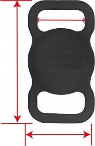 OEM AirTag Case na obrożę / pasek / szelki BLACK / CZARNY 10