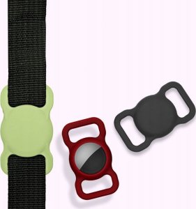 OEM AirTag Case na obrożę / pasek / szelki PURPLE / FIOLETOWY 2