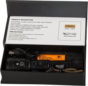 Bailong Latarka taktyczna bailong cree led xhp160 cob moc Latarka taktyczna bailong cree led xhp160 cob moc 9