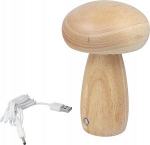 OEM Lampka nocna GRZYBEK Art Deco jasne drewno MTWTHN 4