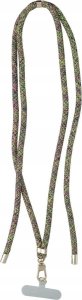 OEM Zawieszka SWING (8mm) do telefonu z regulacją długości / długość sznura 165cm (max 82,5cm w pętli) / na ramię lub szyję - szaro zielono różowy 5