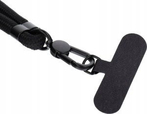 OEM Zawieszka SWING (8mm) do telefonu z regulacją długości / długość sznura 165cm (max 82,5cm w pętli) / na ramię lub szyję - czarny 3