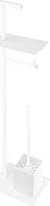 KAPITAN Stand with toilet paper holder and brush Kapitan Neo 96 81 66 white matt 1