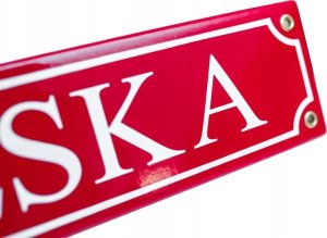 Tablica rejestracyjna Polska PL1 40x8cm - metal emaliowany 4