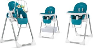 Nukido Krzesełko do karmienia ze stolikiem, leżaczek Belo ciemno niebieskie 8