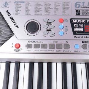 Q 001 UF Keyboard klawisze organy z mikrofonem dla dzieci USB MP3 radio 4