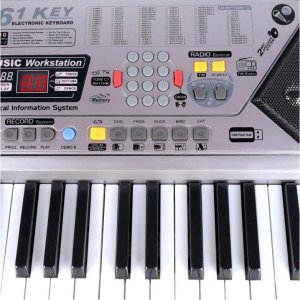 Q 001 UF Keyboard klawisze organy z mikrofonem dla dzieci USB MP3 radio 5