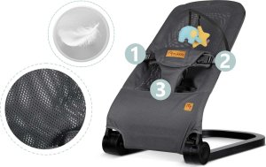 Nukido Leżaczek bujaczek z zabawkami NK-52 Nukido - szary 3