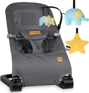 Nukido Leżaczek bujaczek z zabawkami NK-52 Nukido - szary 5