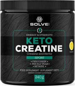 Solve Labs SolveLabs Kreatyna Keto creatine 240g o smaku cytrynowym 1