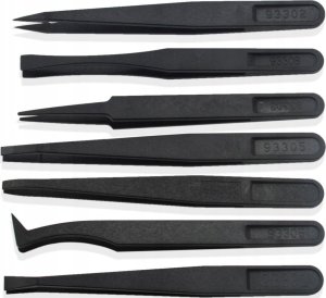 CoreParts 7 in 1 Black Plastic Tweezers 1