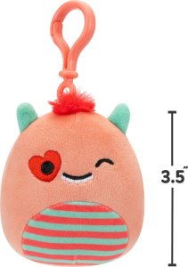 Jazwares SQUISHMALLOWS Brelok Maskotka WILLETT Clip On Pluszak 9cm Walentynki JAZWARES SQCP00165 2