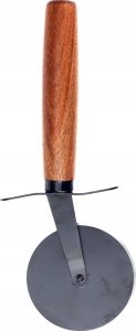 Deska do krojenia Excellent Houseware Deska do pizzy drewniana okrągła z nożem 30 cm 2 el. 4